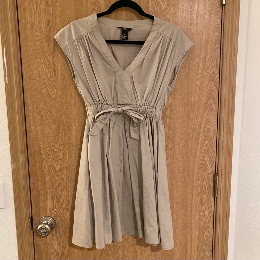 H&M Pocket Dress Waist Tie Size 4